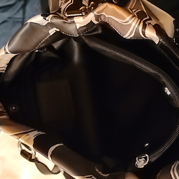 Coach Ashley Hand Bag Drawn Scarf Shoulder Bag - Picture 4 of 6